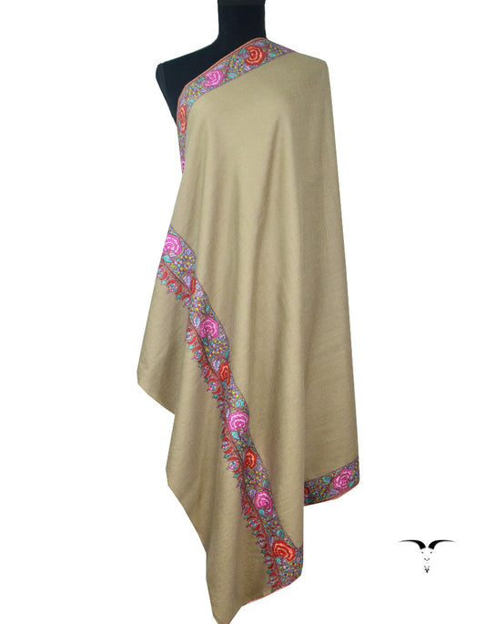 Paper Machie Pashmina Shawl Grey 5161