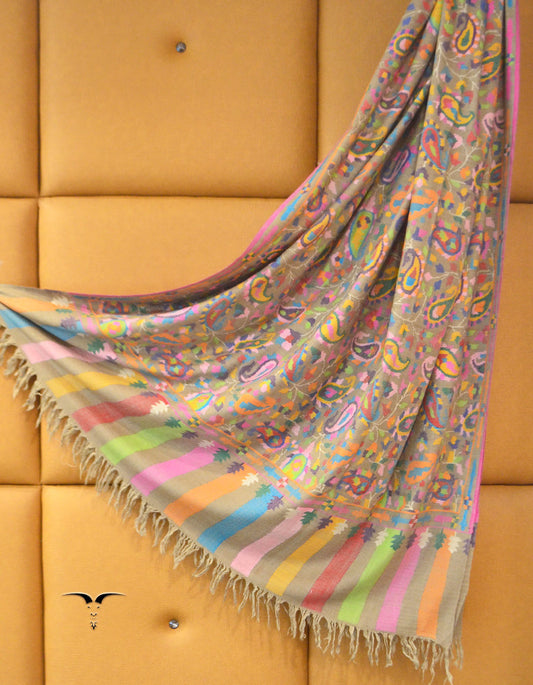Kani Pashmina Shawl Grey 5198