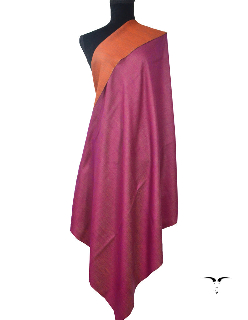 Reversible Pashmina Shawl Orange & Pink 5215