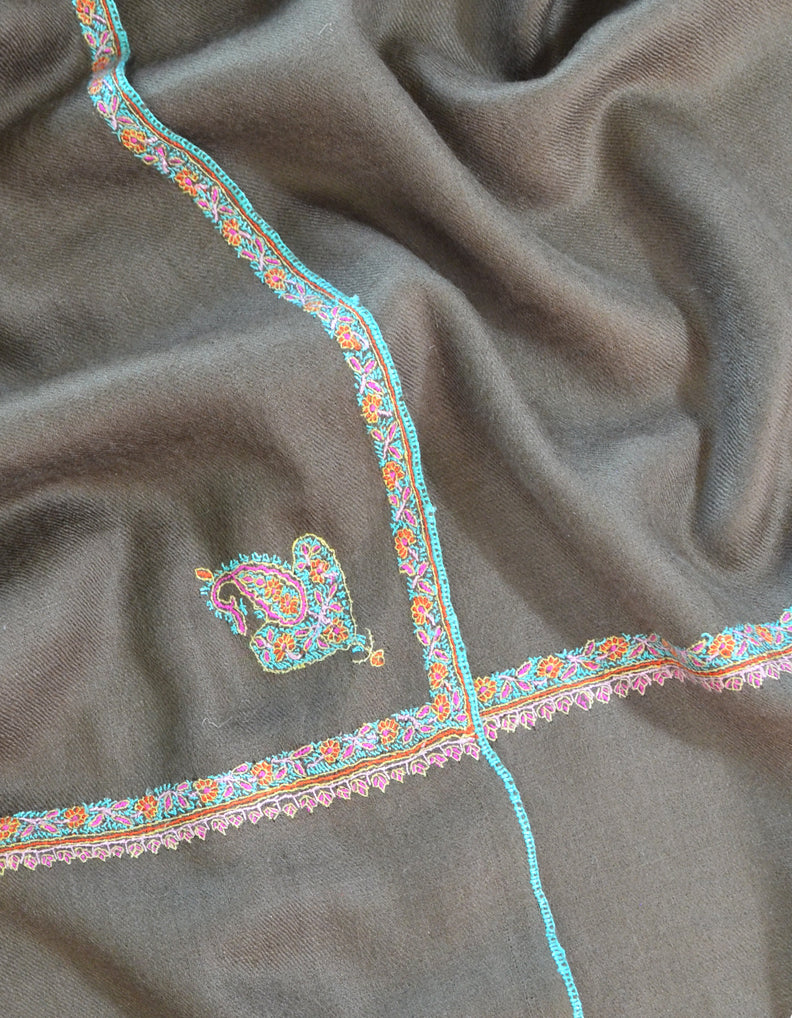 Hand Embroidered Pashmina Scarf 5261