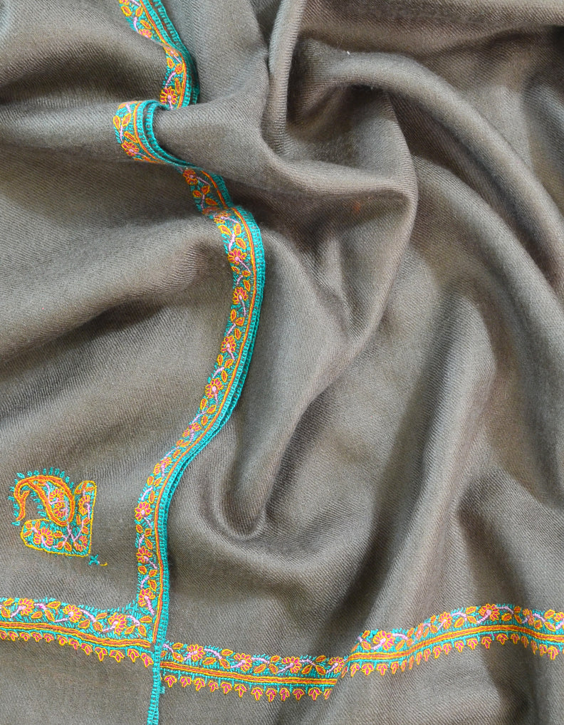 Hand Embroidered Pashmina Scarf 5263