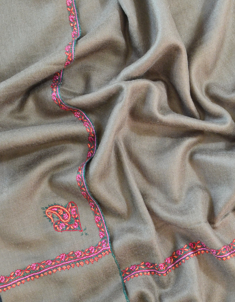 Hand Embroidered Pashmina Scarf 5266