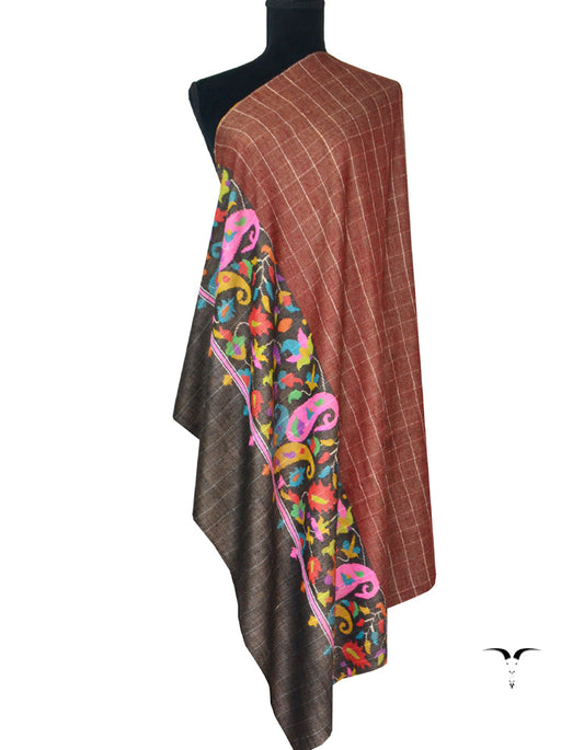 Reversible Kani Pashmina Shawl 5287