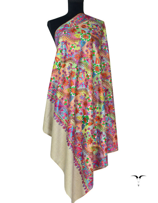 Multicoloured Paper Machie Shawl 5351