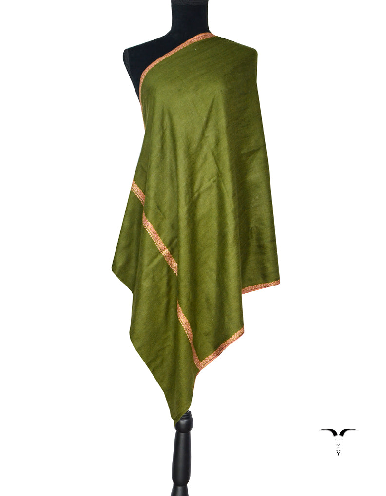 Green embroidered stole 5360