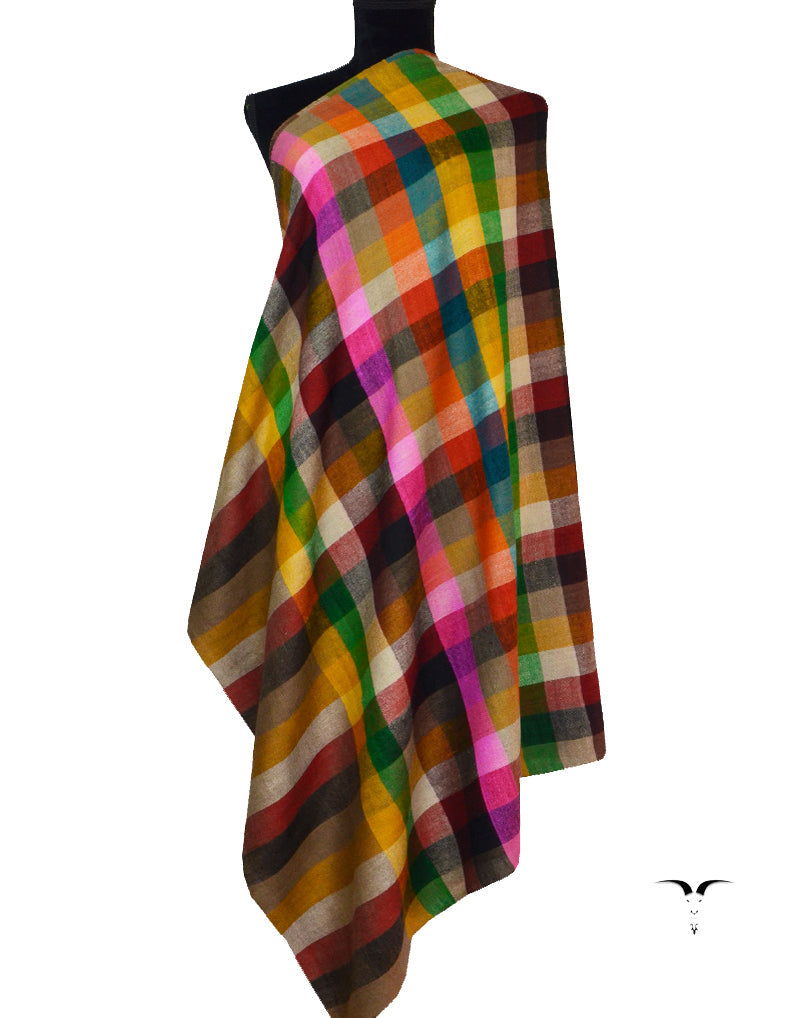 Multicoloured Striped Pashmina Shawl 5550