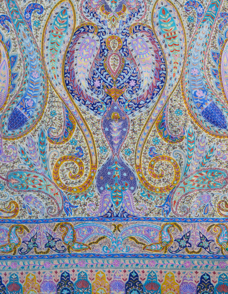Kalamkari Pashmina In Multicolour 5556