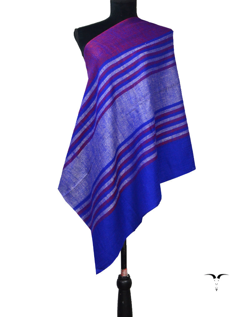 Multicoloured Pashmina Striped Pattern Wrap 5624