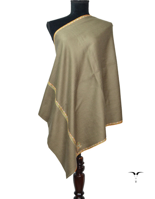 Natual Pashmina Stole With Sozni 5872
