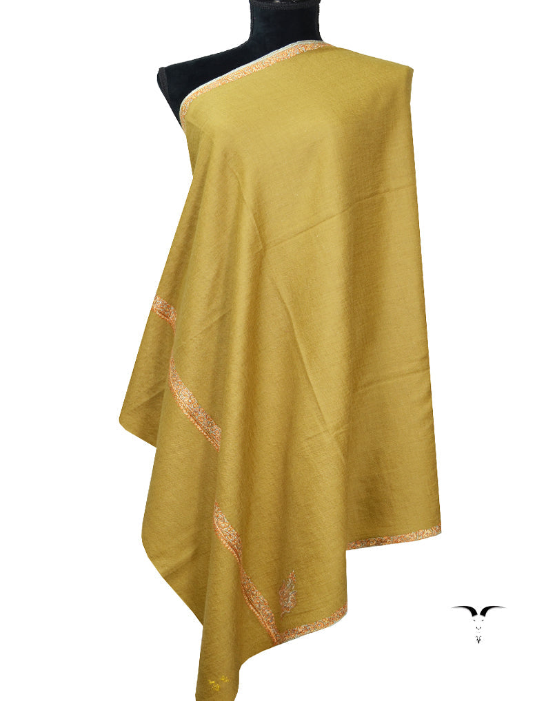 Golden Embroidery Pashmina Shawl 7180