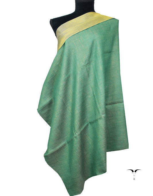 Green Reversible Pashmina Shawl 7329