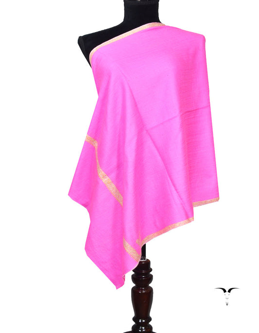Pink Embroidery Pashmina Stole 7341
