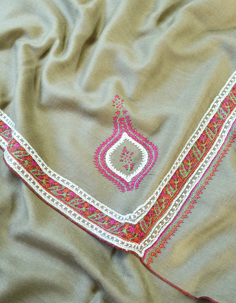 Tilla Embroidery Pashmina Shawl 7594