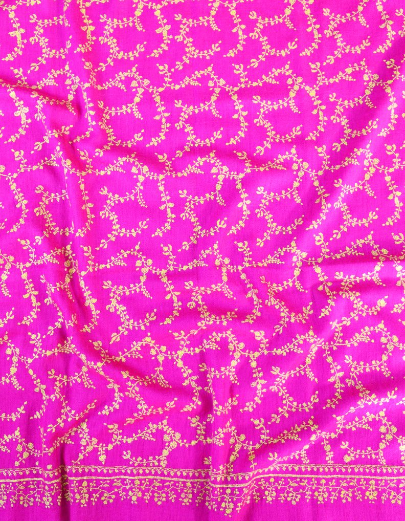 Pink Embroidery Pashmina Shawl 7618