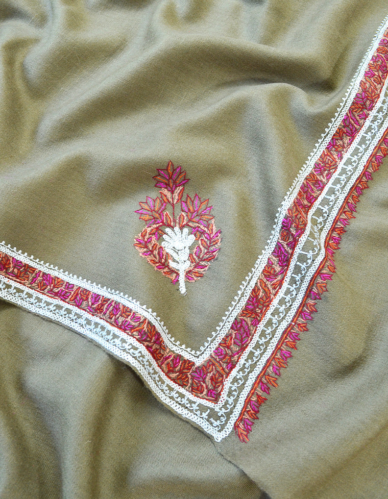 Tilla Embroidery Pashmina Shawl 7621