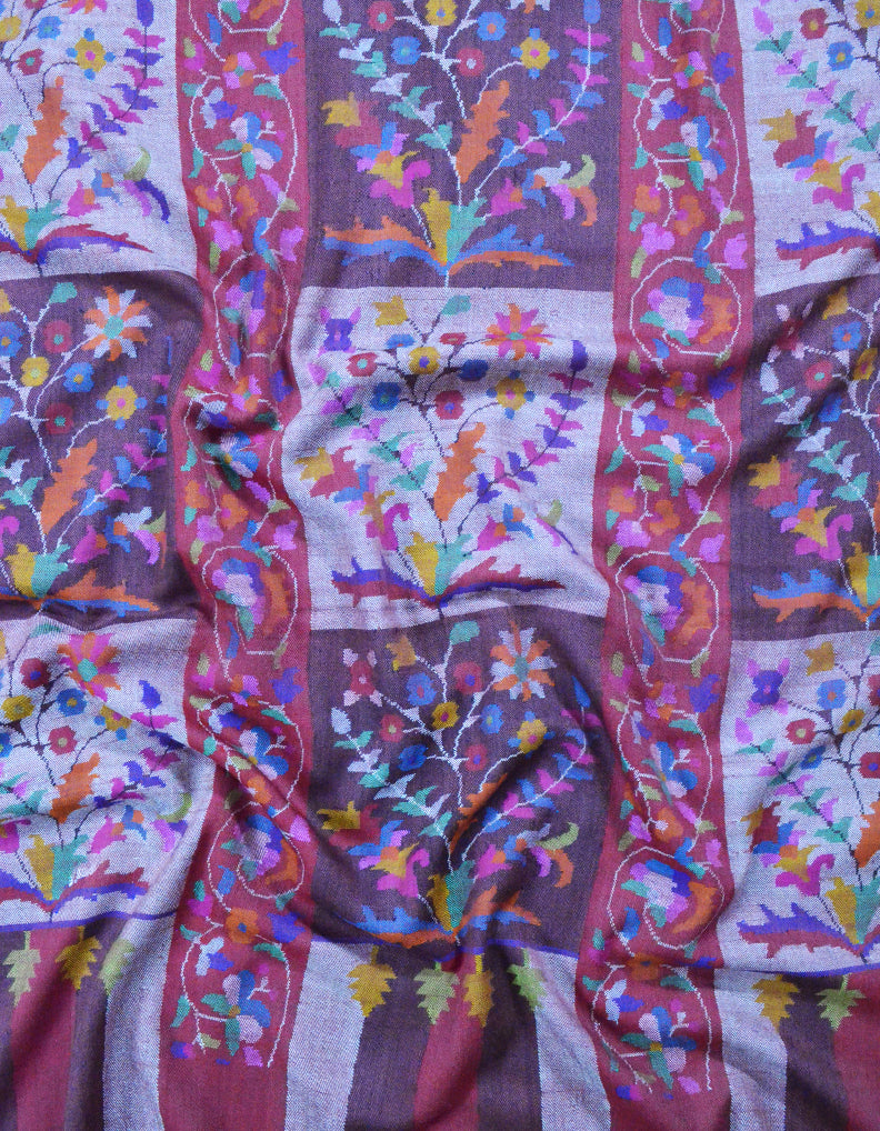 multi-coloured kani pashmina shawl 7774