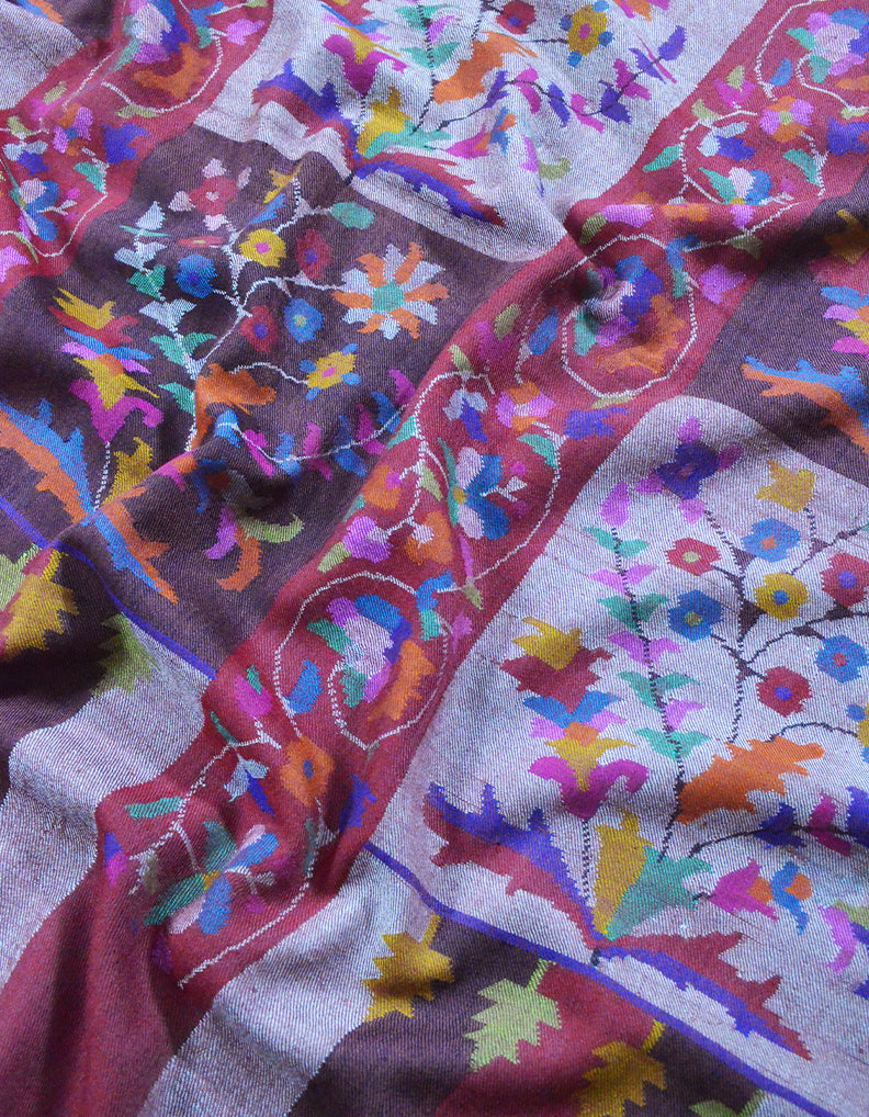 multi-coloured kani pashmina shawl 7774