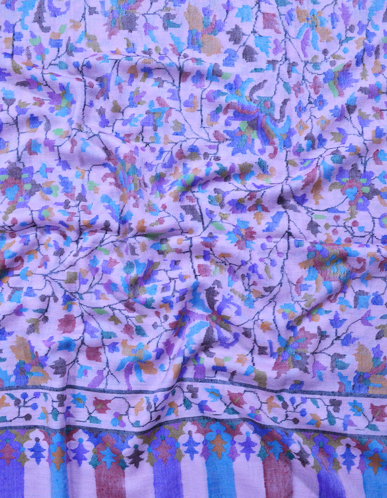 light pink kani pashmina shawl 7776