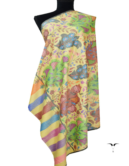 multi-coloured kani pashmina shawl 7781