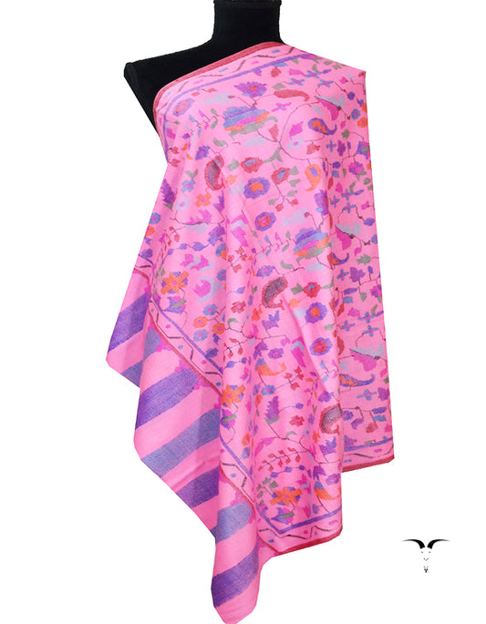 pink kani jamma shawl 7782