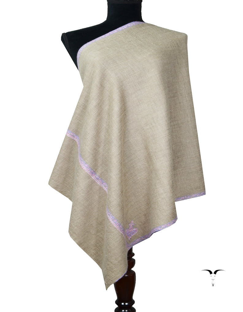 natural Embroidery Pashmina Stole 7832