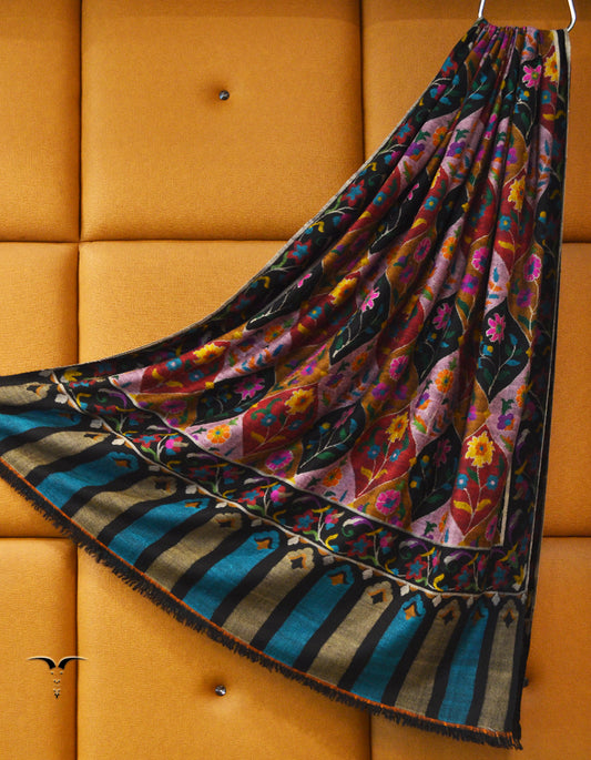 black XL kani Pashmina Shawl 7843