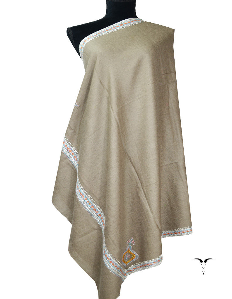 natural embroidery pashmina shawl 7919