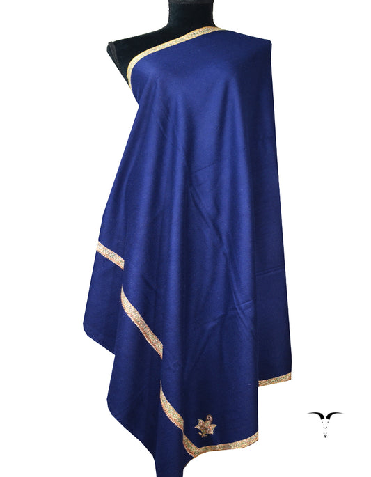 blue embroidery pashmina shawl 7926