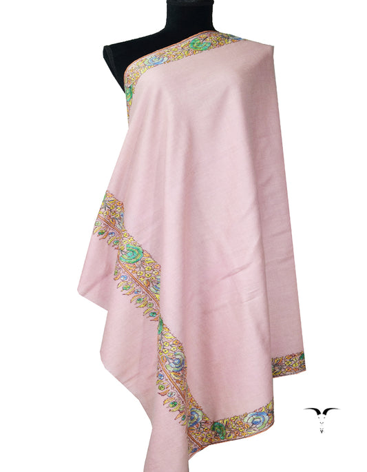 plum embroidery pashmina shawl 7946
