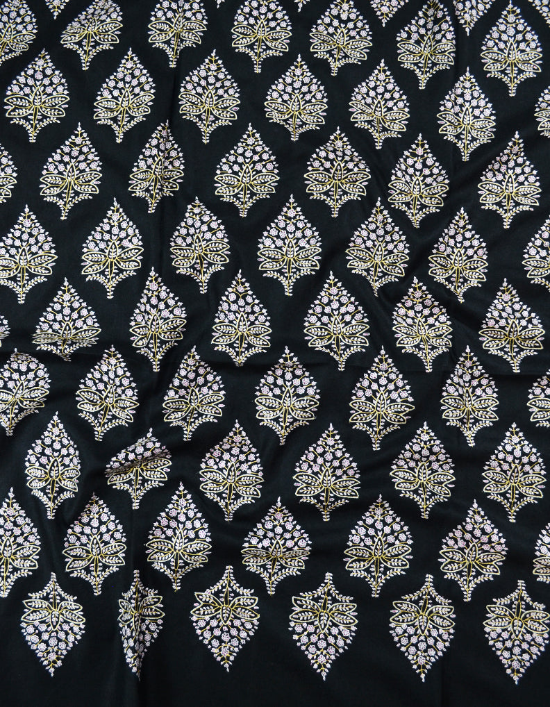 black embroidery pashmina shawl 7972
