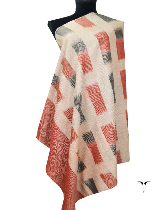 maroon ekat design pashmina shawl 7996