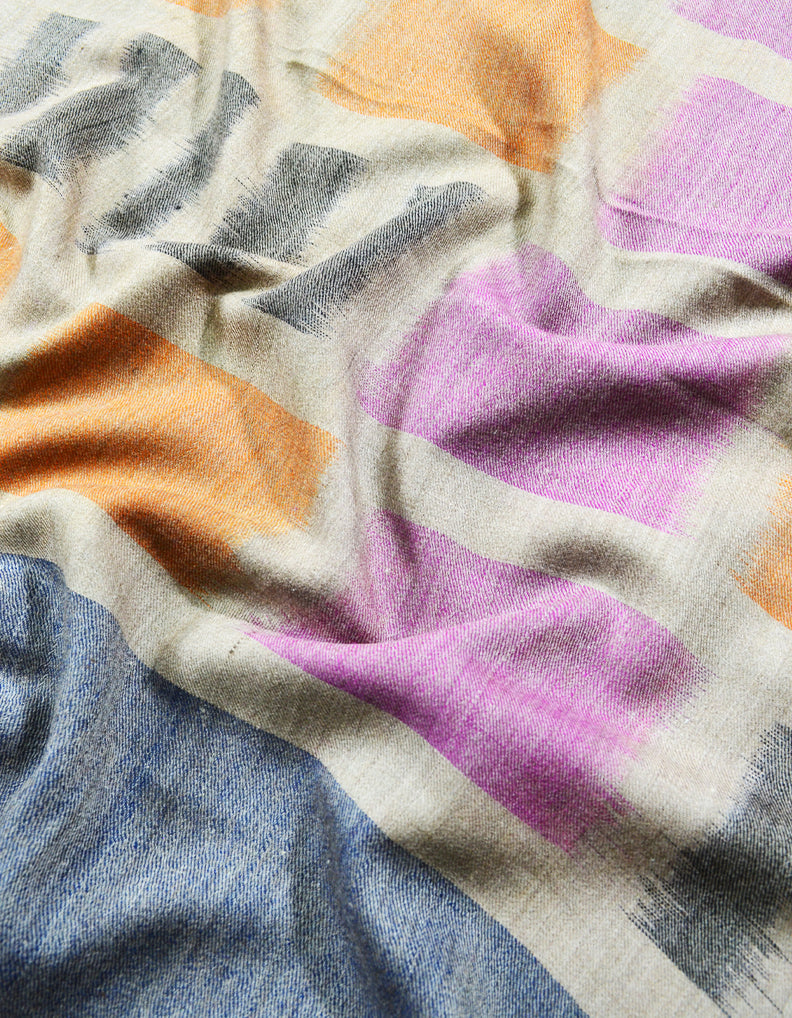 greyish ekat design pashmina shawl 8000