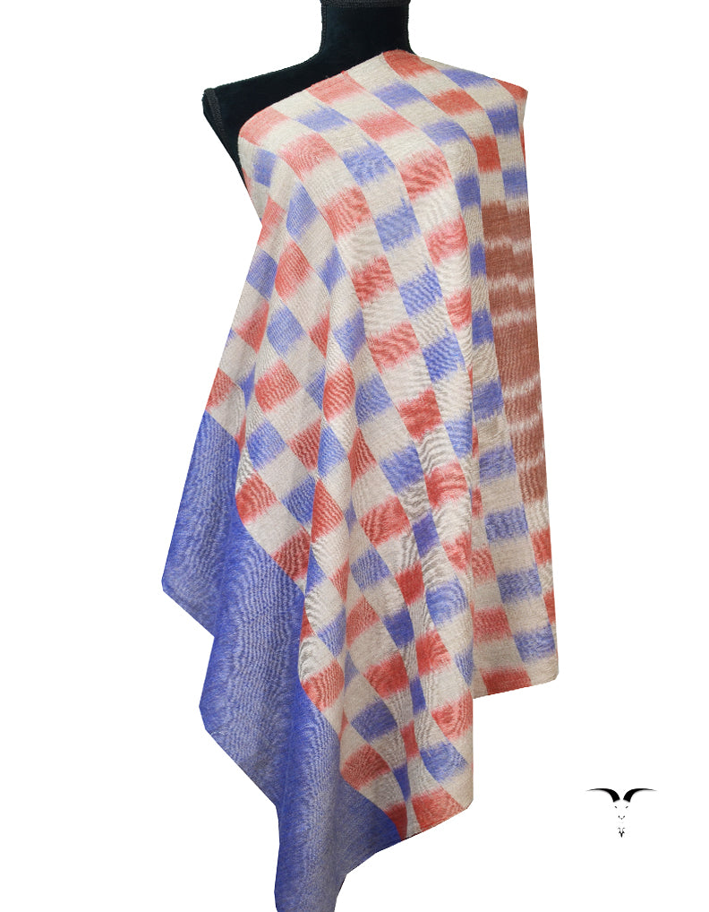 blue ekat design pashmina shawl 8001