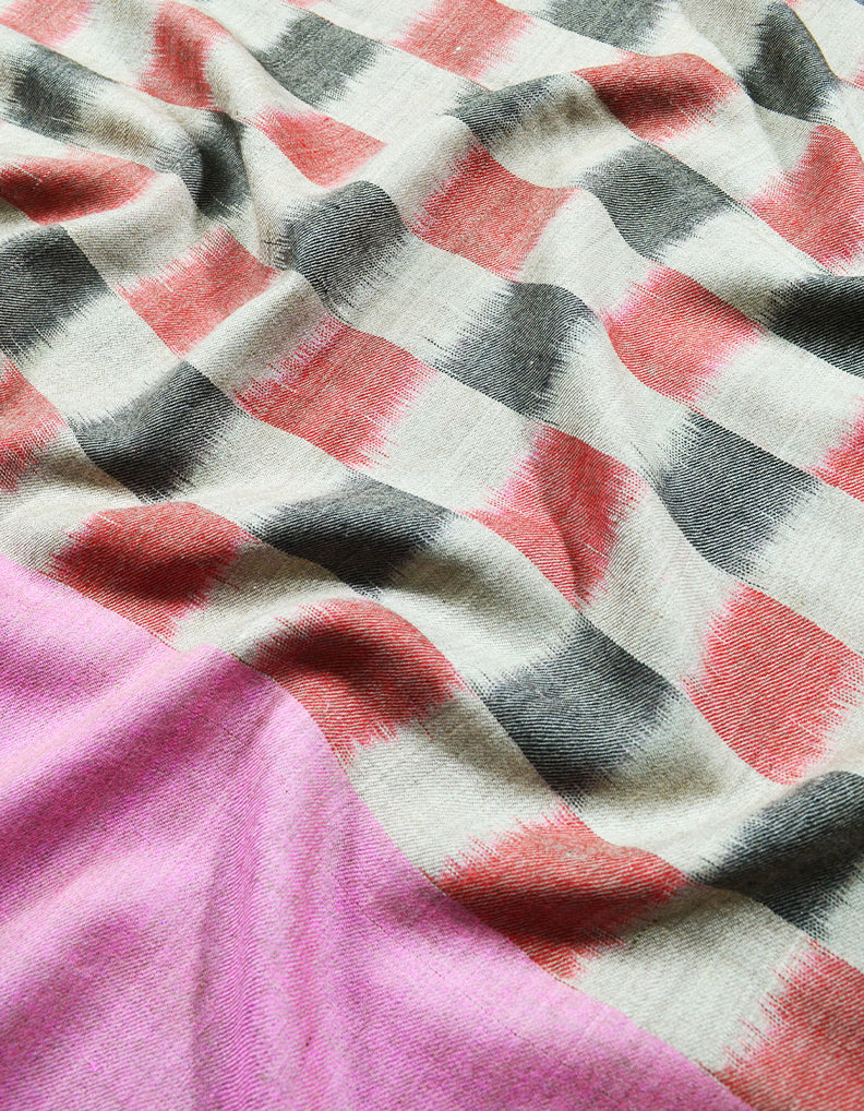pink ekat design pashmina shawl 8004