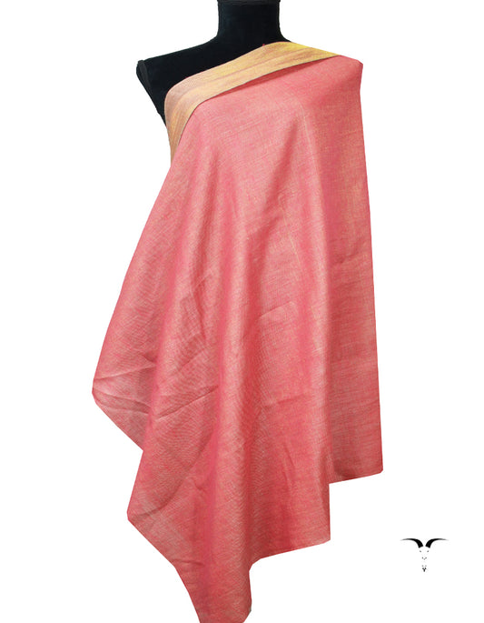 pink Zari Reversible Pashmina Shawl 8008