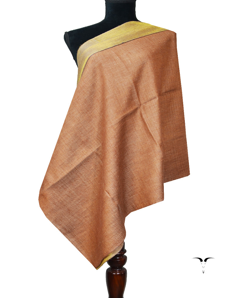 brown Zari Reversible Pashmina stole 8014