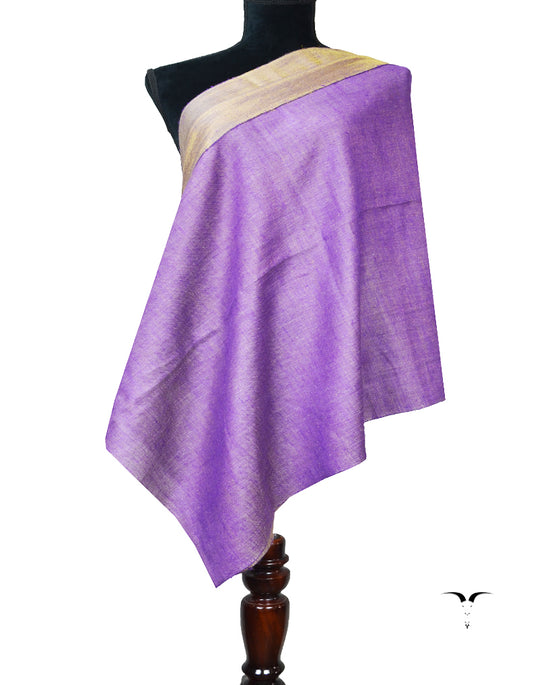 purplish Zari Reversible Pashmina stole 8019