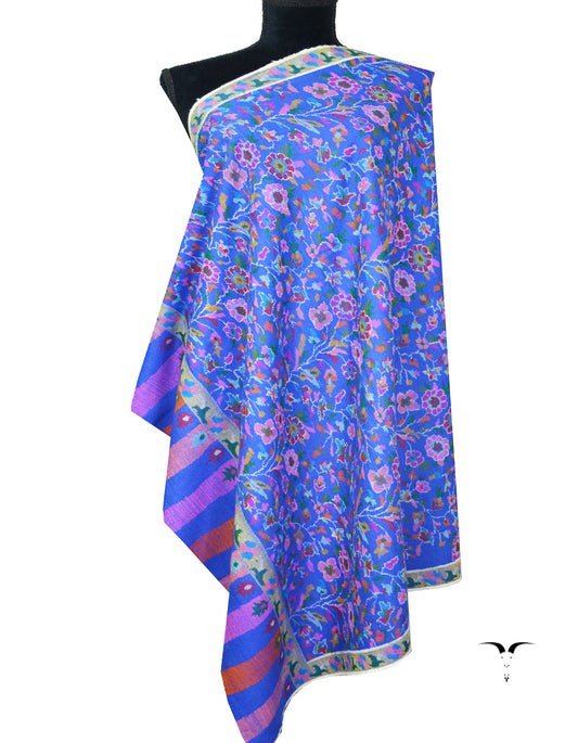 blue kani pashmina shawl 8051