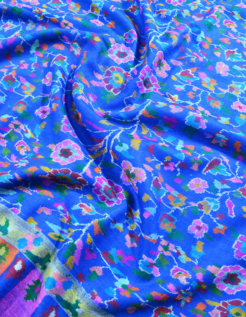 blue kani pashmina shawl 8051
