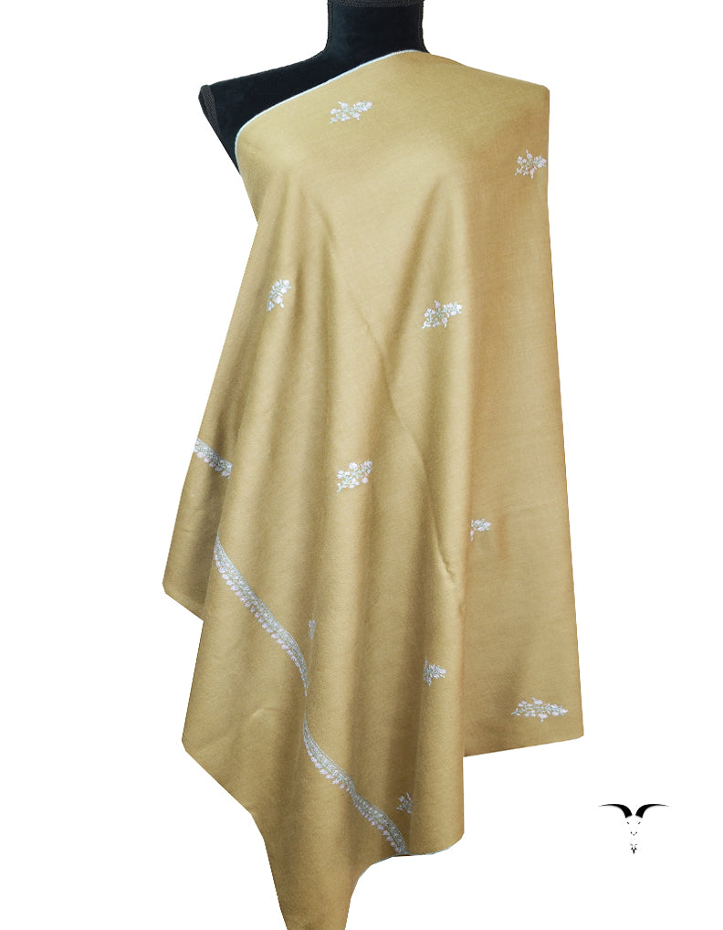 natural booti embroidery pashmina shawl 8060