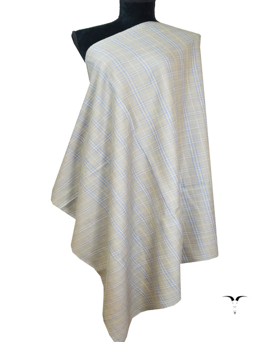grey check pashmina shawl 8146