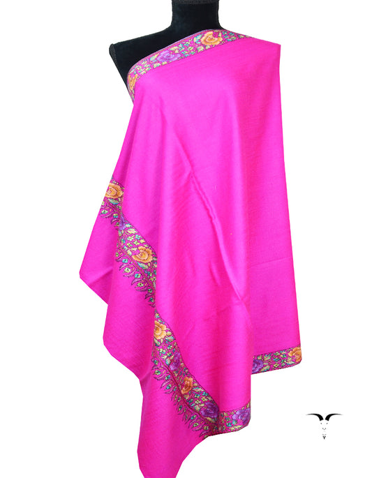 pink embroidery pashmina shawl 8184