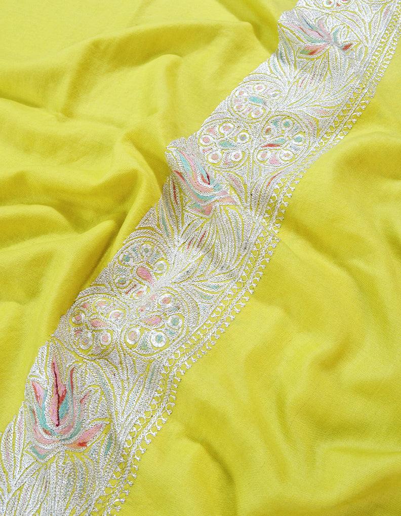 lemon tilla embroidery pashmina shawl 8192