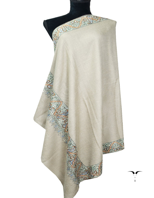 natural embroidery pashmina shawl 8211