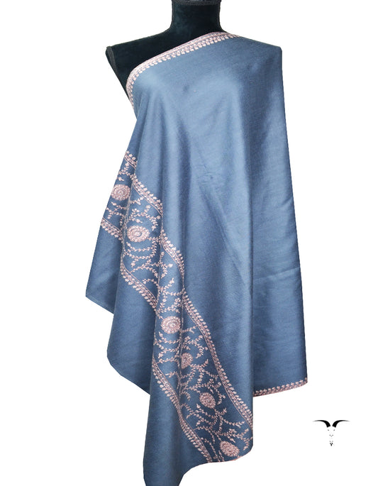 cerulean embroidery pashmina shawl 8217