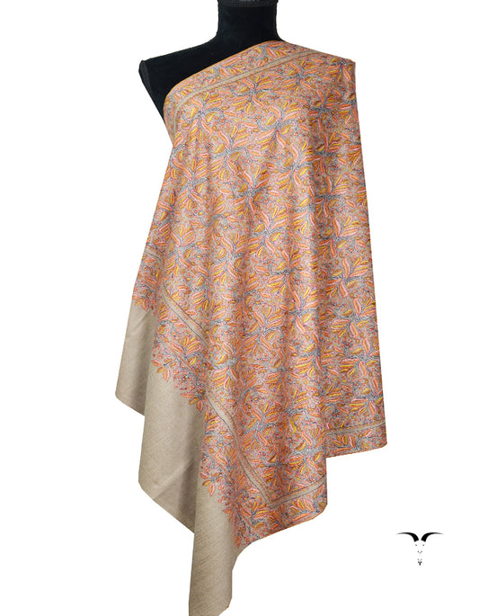 natural jamma embroidery pashmina shawl 8247