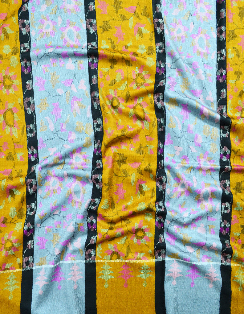 carolina and mustard kanni jamma pashmina shawl 8317