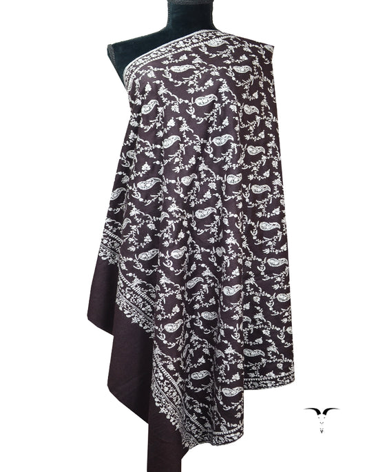 hickory embroidery pashmina shawl 8369 (size M)