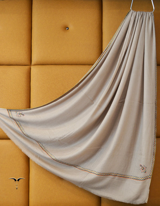natural XL embroidery pashmina shawl 8626