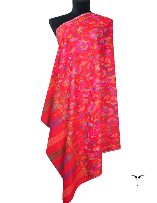 red kani jamma shawl 8726